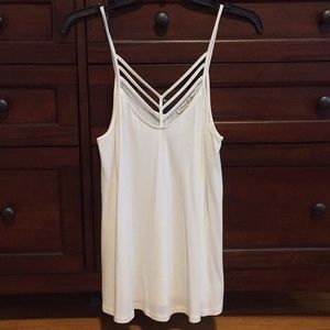Size S. White tank from Express. Worn once!